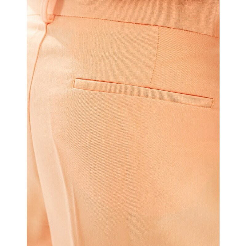 ASOS DESIGN - Pantaloni eleganti a fondo ampio arancioni-Arancione