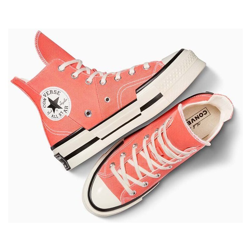 Converse scarpe da ginnastica Chuck 70 Plus donna colore arancione A06432C