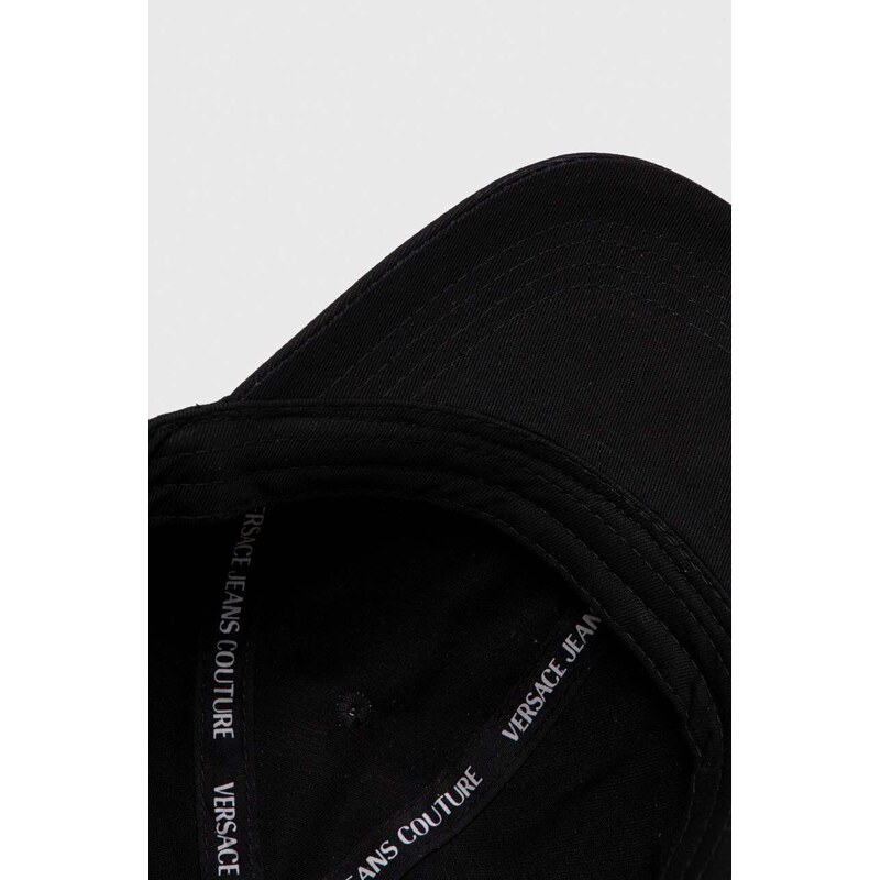 Versace Jeans Couture berretto da baseball in cotone colore nero con applicazione