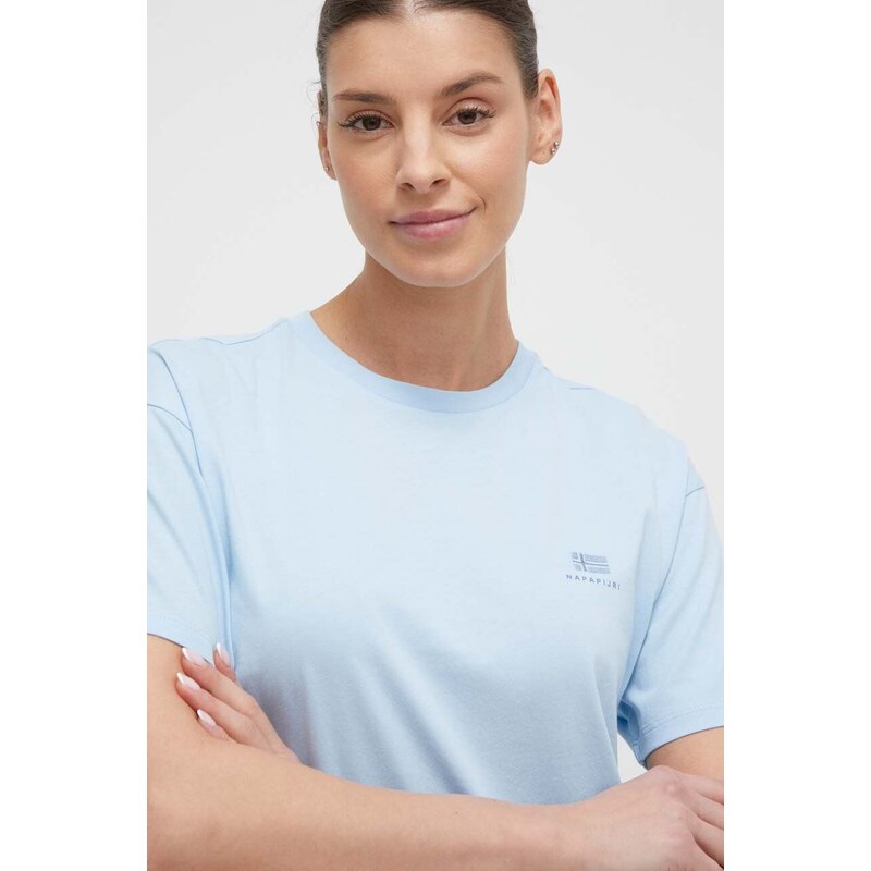 Napapijri t-shirt in cotone donna colore blu