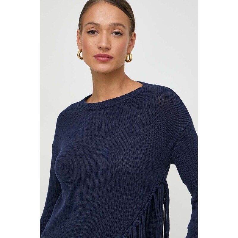 Marella maglione in cotone colore blu navy
