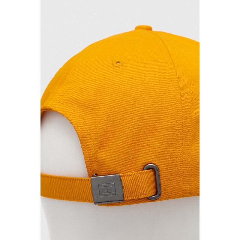 Tommy Hilfiger berretto da baseball in cotone colore arancione