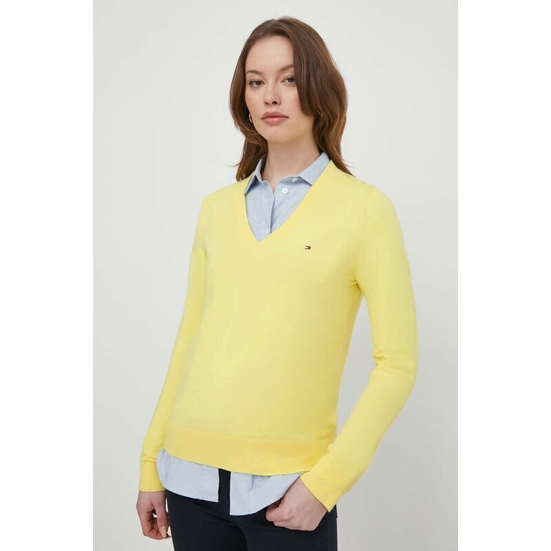 Tommy Hilfiger maglione donna colore giallo