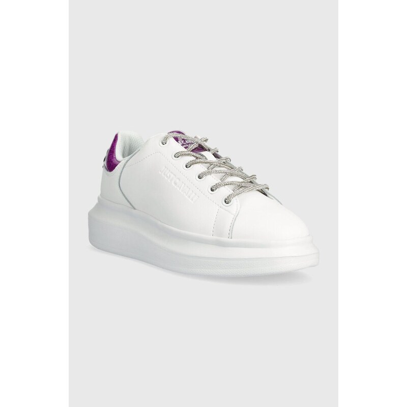 Just Cavalli sneakers in pelle colore bianco 76RA3SB1 76QA3SO2
