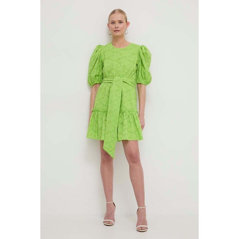 Silvian Heach vestito in cotone colore verde