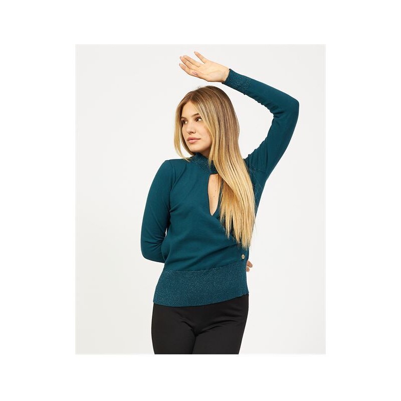 Maglione Yes Zee grigio da donna Pipistrello M014IS000 Maglione Yes Zee grigio da donna Pipistrello M014IS000