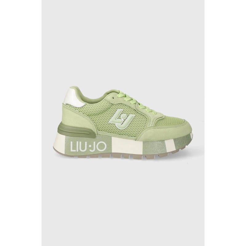 Liu Jo sneakers AMAZING 25 colore verde BA4005PX303S1318 BA4005PX30322222