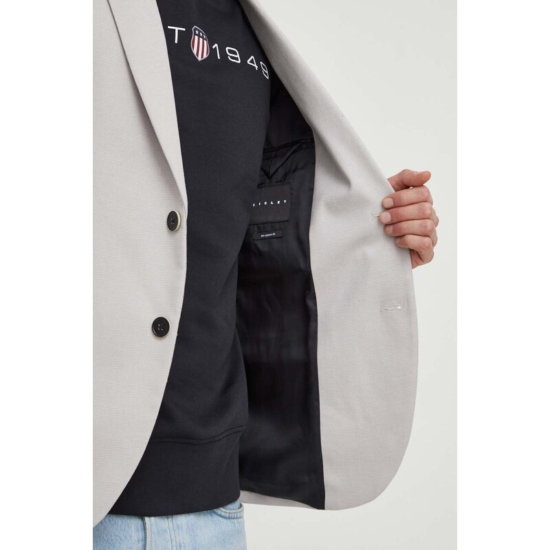 Sisley giacca uomo colore grigio