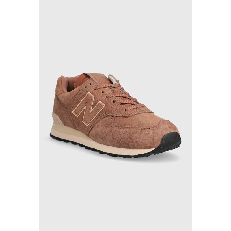 New Balance sneakers in camoscio 574 colore marrone U574LWG