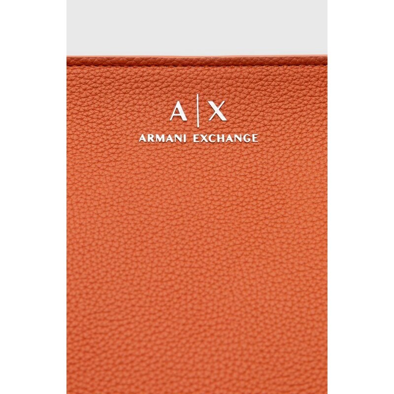 Armani Exchange borsetta colore arancione
