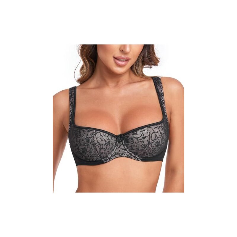 DotVol Reggiseno Bandeau Morbido Senza Ferri - Beige Taglia M - Multiuso Con Spalline Rimovibili, Antiscivolo, Perfetto Per Top E Abiti Svasati