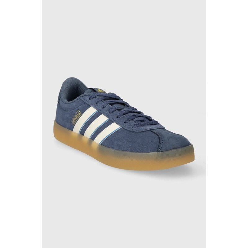 adidas sneakers in camoscio COURT colore blu ID9083