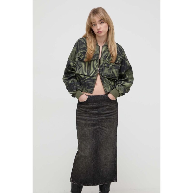 Diesel giacca bomber donna colore verde