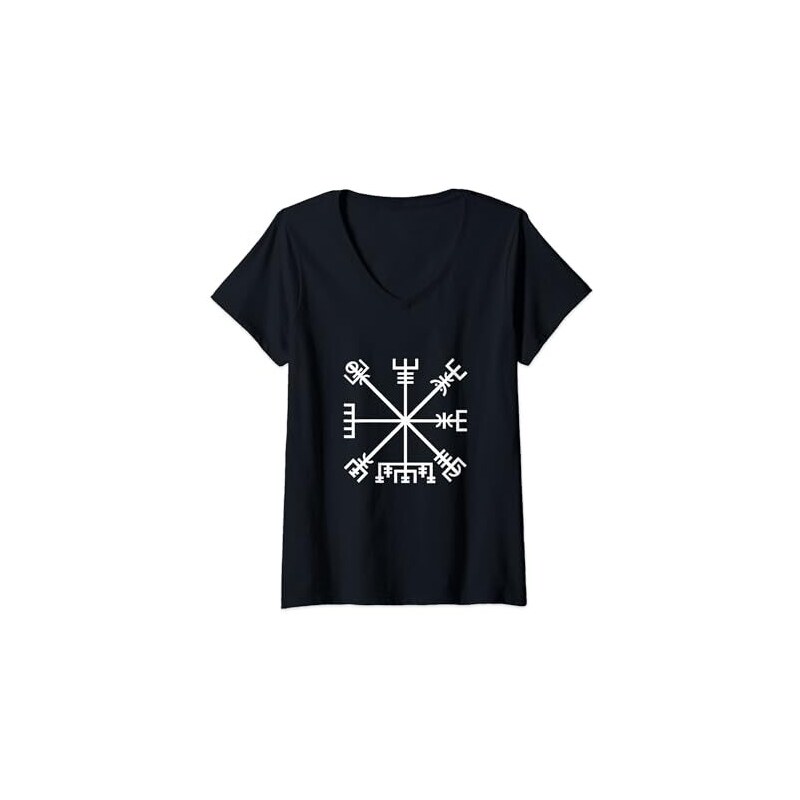 TQWSVUM Bracciale In Pelle Vichingo Vegvisir -Uomo Donna Norrene