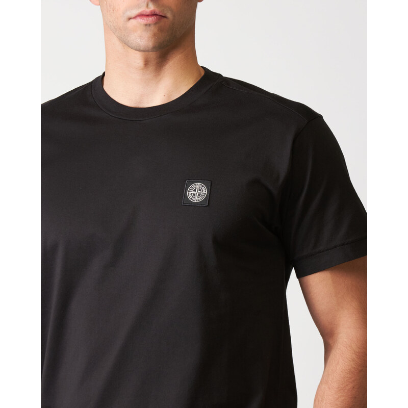 Stone Island T-Shirt in cotone nero