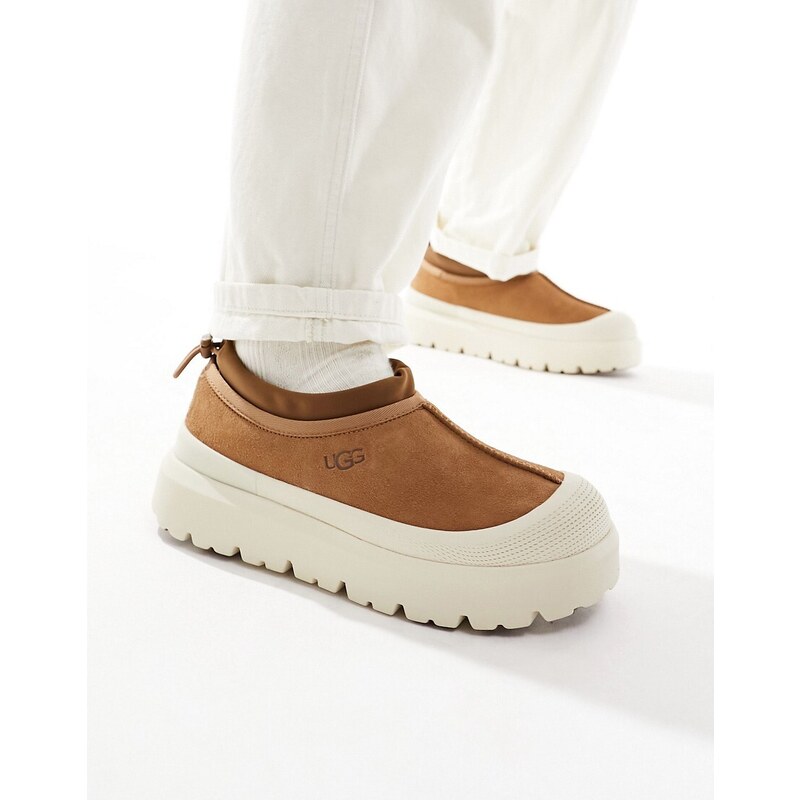 UGG - Tasman - Pantofole ibride per tutte le occasioni color cuoio-Marrone