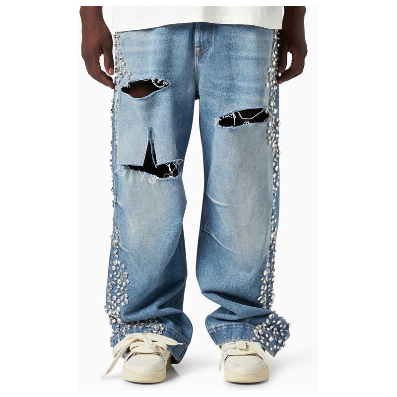 1989 STUDIO Y2K denim jeans con ricami
