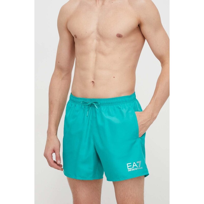 EA7 Emporio Armani pantaloncini da bagno colore verde