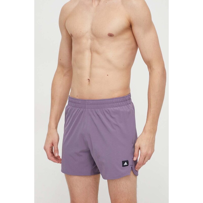 adidas pantaloncini da bagno colore violetto IR6206