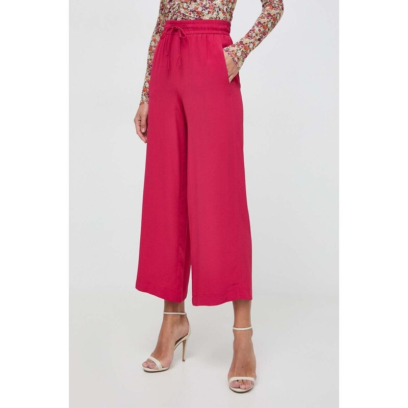 Marella pantaloni con aggiunta di seta colore rosa