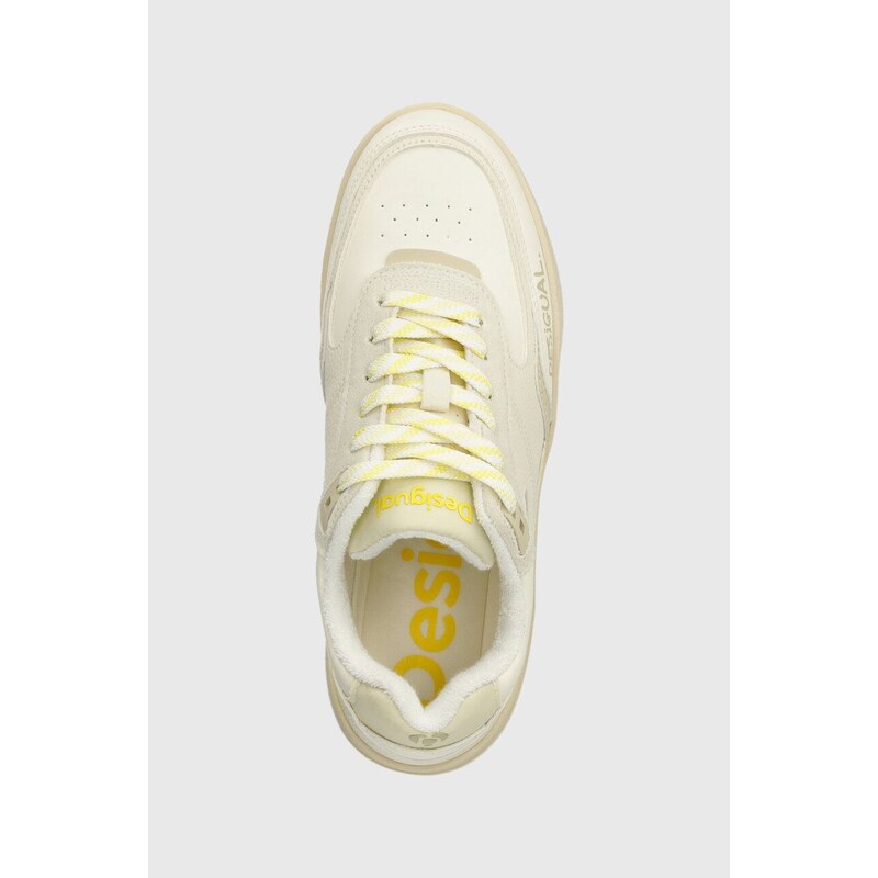Desigual sneakers in pelle Metro colore beige 24SSKP10.1000