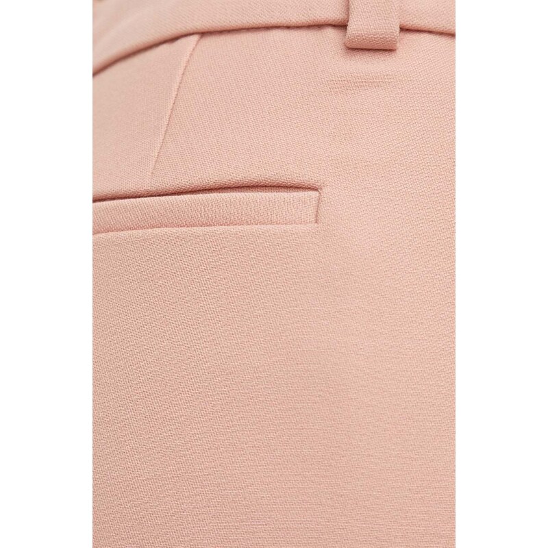 Lovechild pantaloni in lana colore rosa