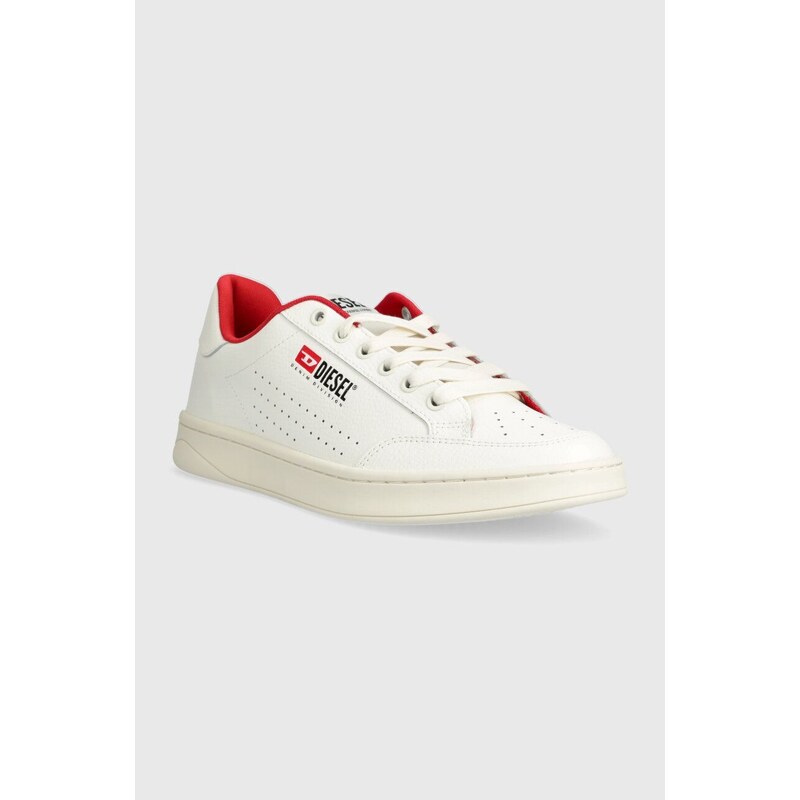 Diesel sneakers in pelle S-Athene colore bianco Y03282-P5576-HA114