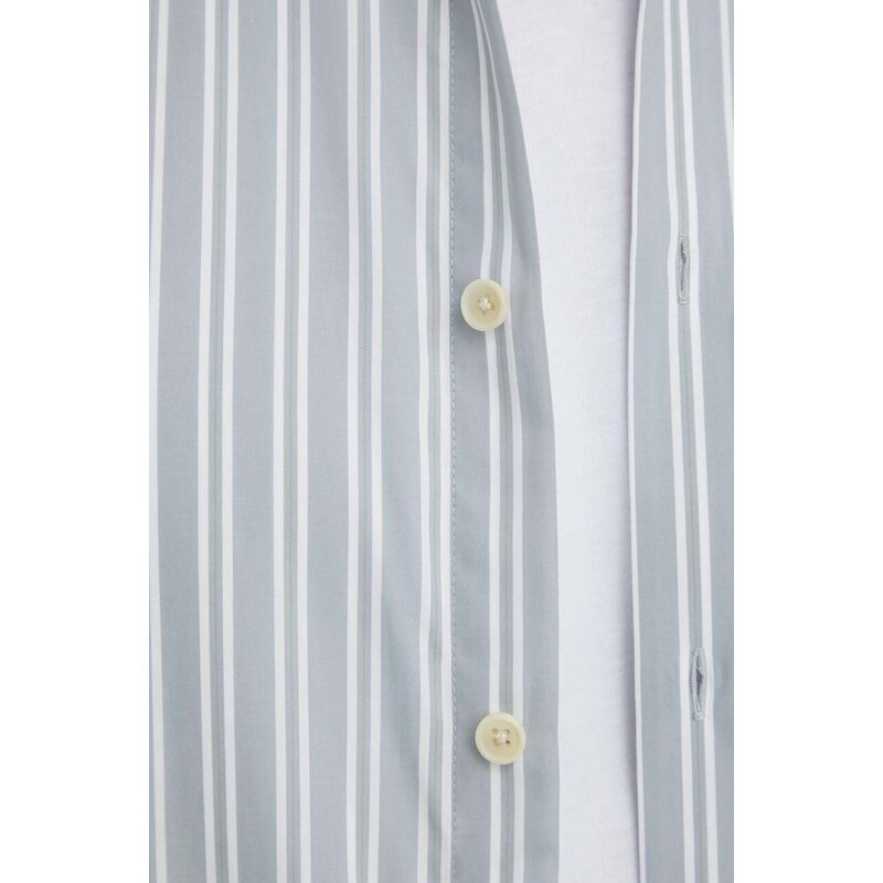 Drykorn camicia in cotone uomo colore grigio