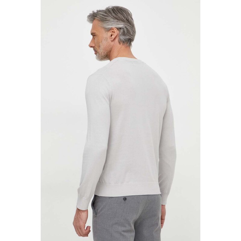 Guess maglione con aggiunta di seta colore grigio
