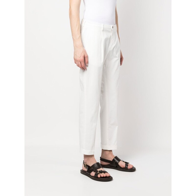 Briglia Pantalone Tiberio sartoriale bianco