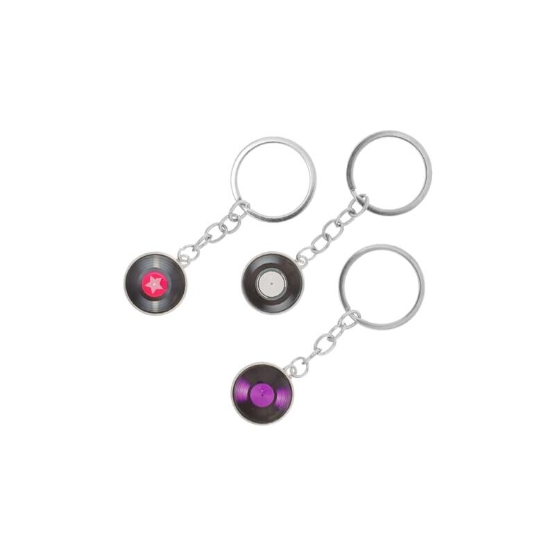 Set Da 3 Portachiavi In Pelle Marrone Retrò | Fibbia Ad Anello Con Chiusura In Metallo | Regalo Creativo E Alla Moda