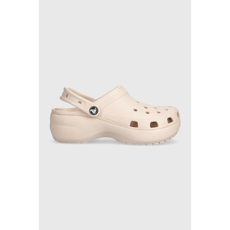 Crocs ciabatte slide Classic Platform Clog donna colore rosa 206750
