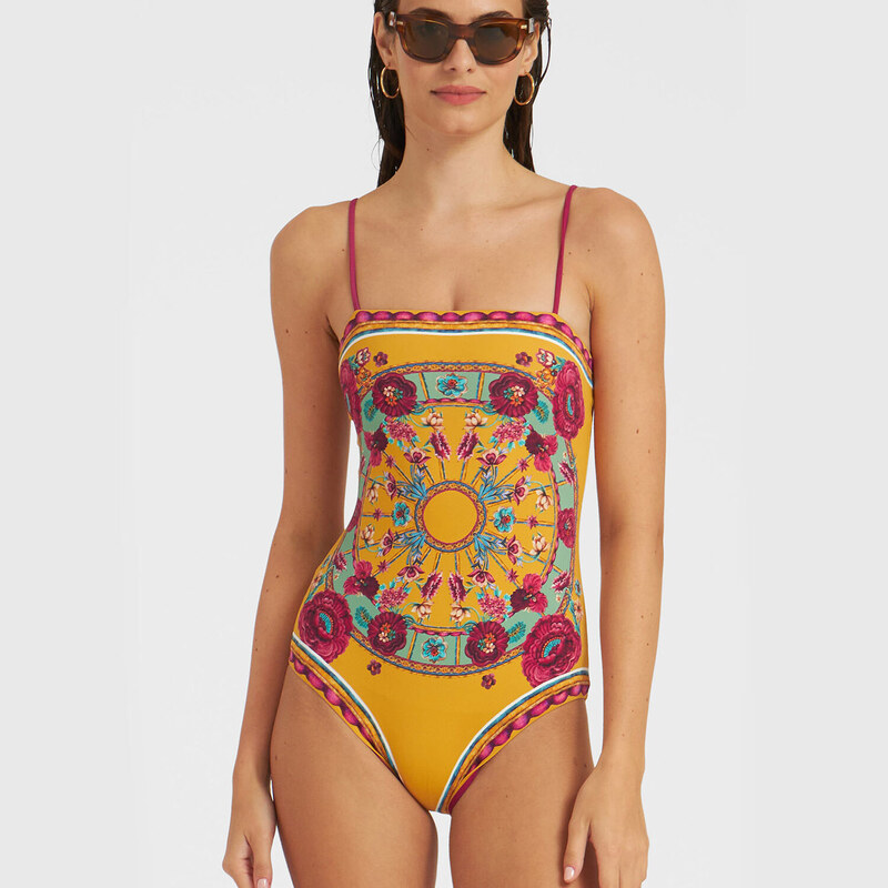 La DoubleJ Swimwear gend - Elle Swimsuit Zodiac Placée Marigold L 74% Polyamide 26% Elastane