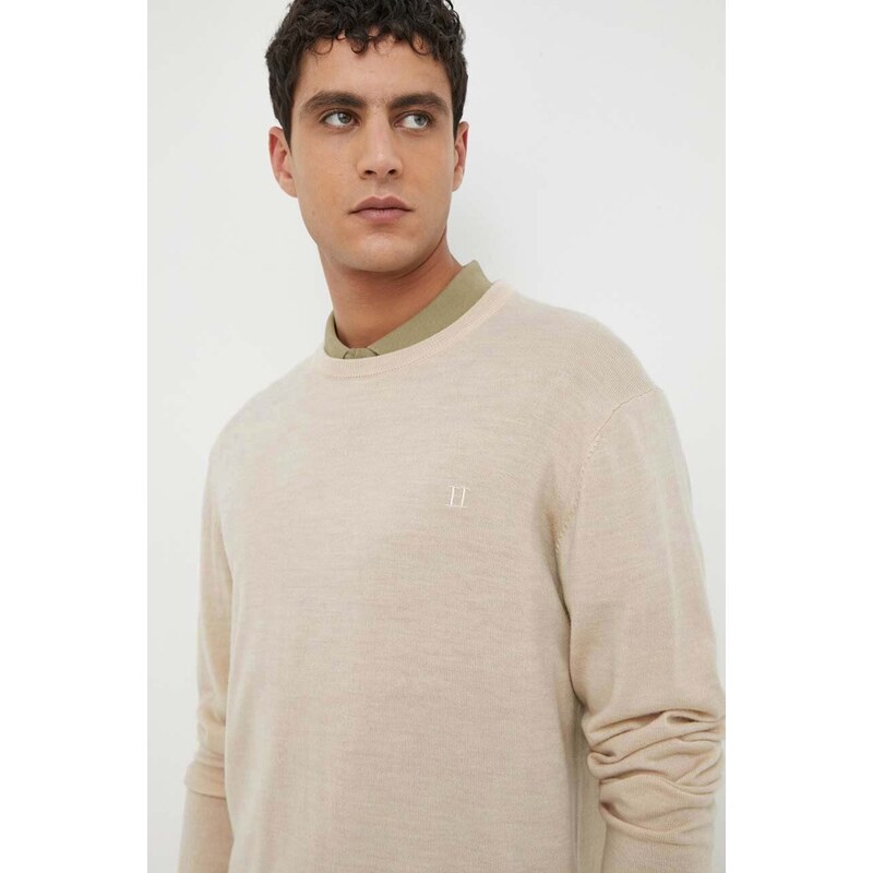 Les Deux maglione in lana uomo colore beige