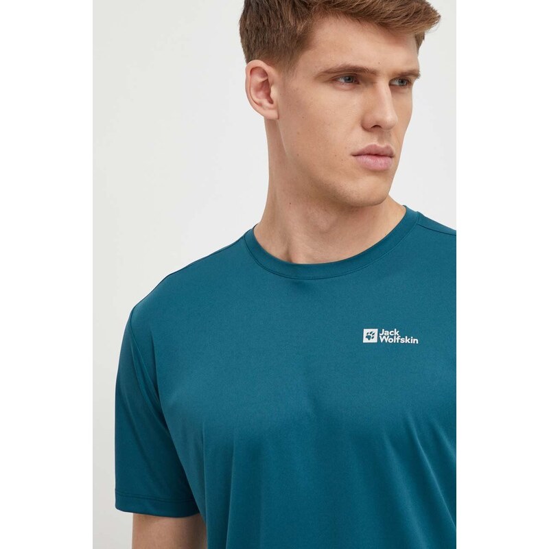 Jack Wolfskin maglietta sportiva Tech colore verde