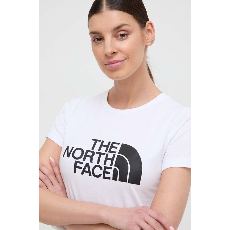 The North Face t-shirt in cotone donna colore bianco