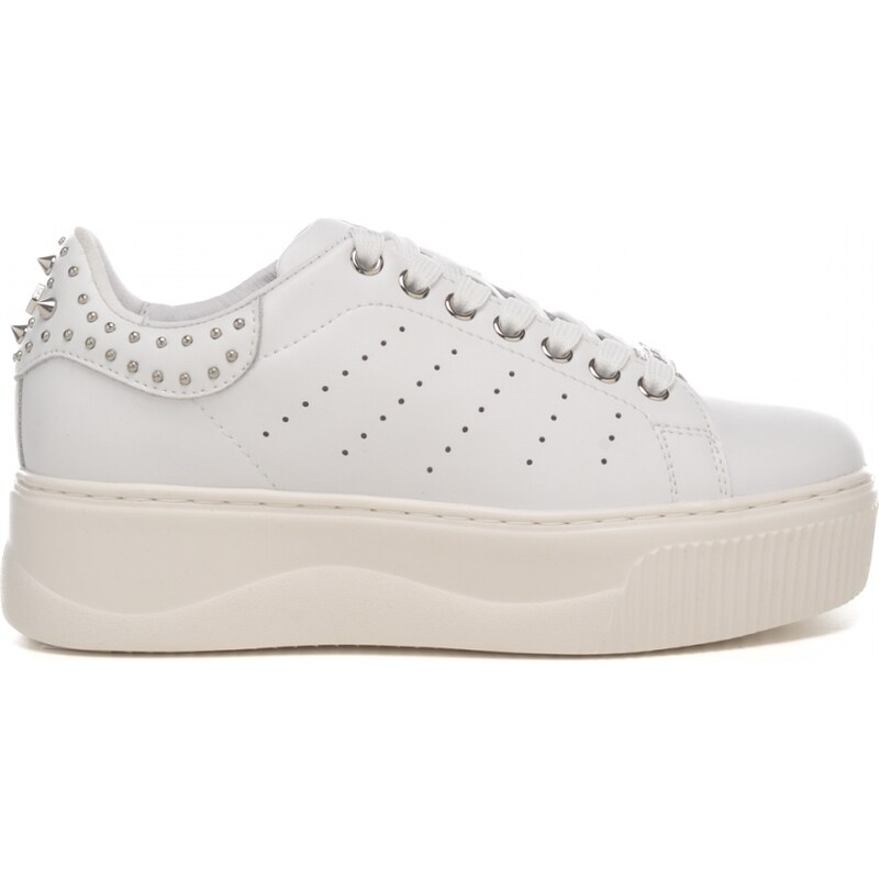 Cult sneakers donna perry 4236 total white con fondo platform