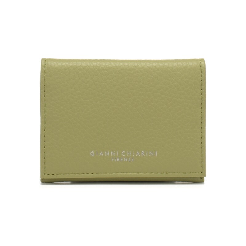 Gianni Chiarini portafoglio donna quadrato con chiusura con bottone verde