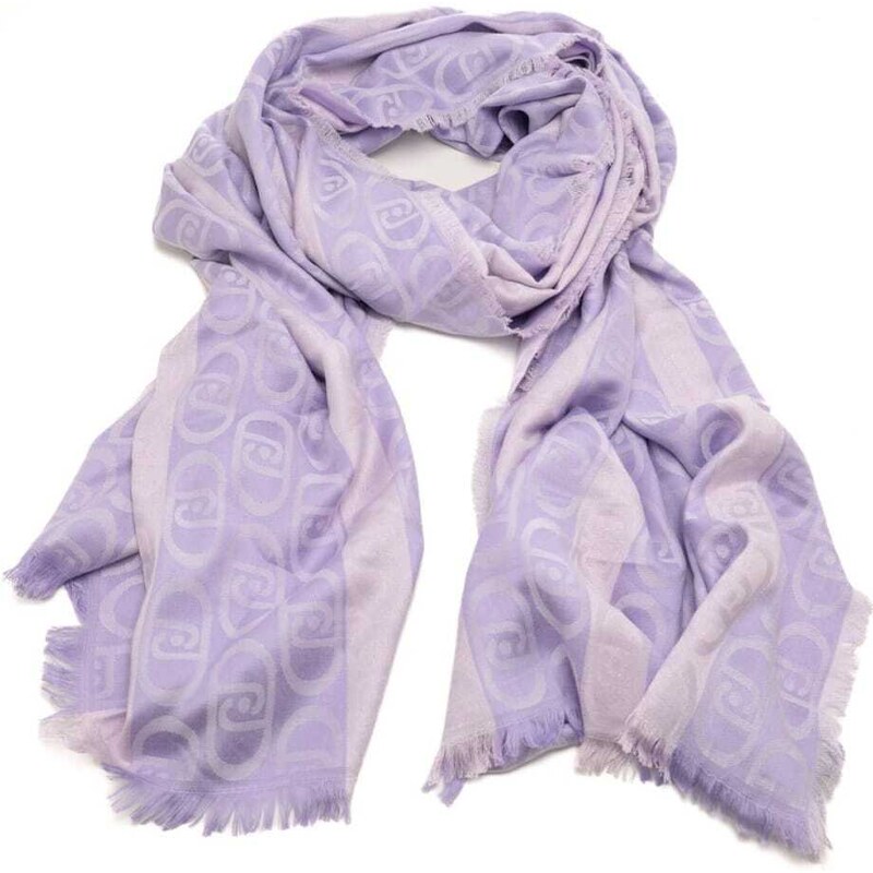 Sciarpa Foulard LIU JO Donna Fantasia Orchidea - Multicolore - Nuova Con Etichette