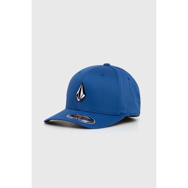 Volcom berretto da baseball colore blu con applicazione