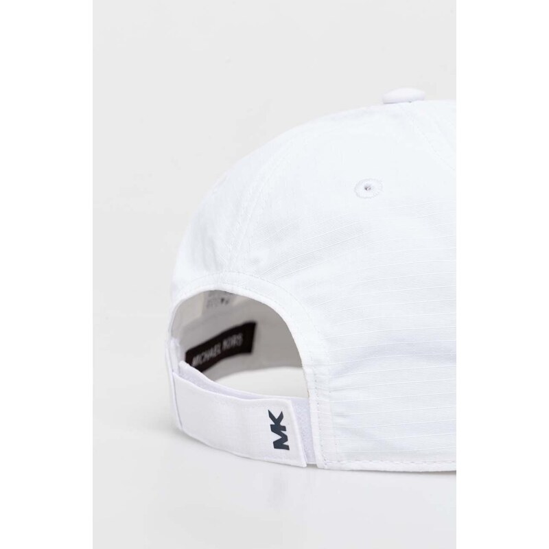 Michael Kors berretto da baseball colore bianco con applicazione