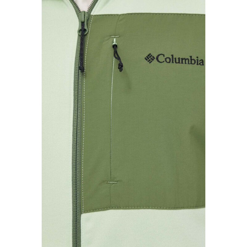 Columbia felpa da sport Hike colore verde 2057431
