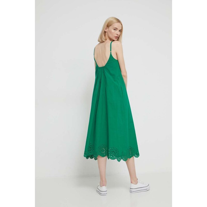 Desigual vestito in cotone colore verde
