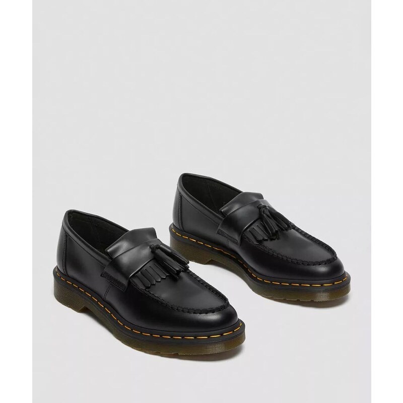 Dr.Martens Mocassini Adrian Con Nappe e Cuciture Gialle in pelle Smooth Unisex
