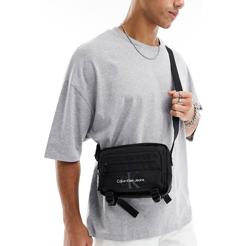 Calvin Klein Jeans - Sport Essentials - Camera bag nera-Nero