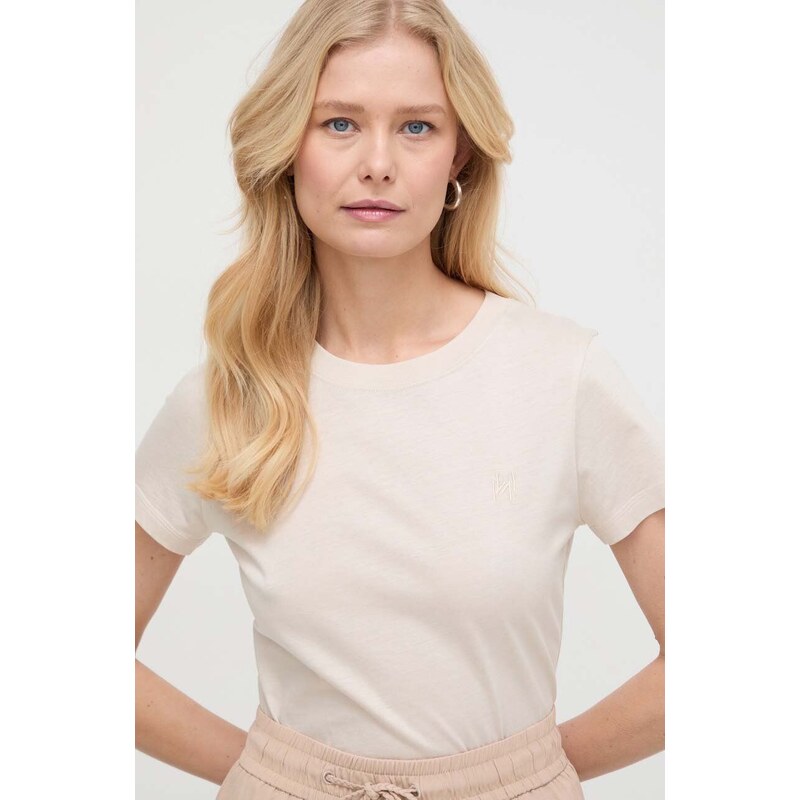 Marella t-shirt in cotone donna colore beige