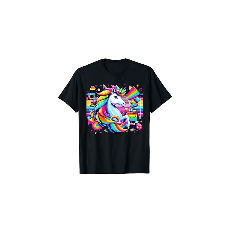 T-shirt stampa unicorno con glitter e tulle Bianco ottico SAB0070899001S347 - Terranova