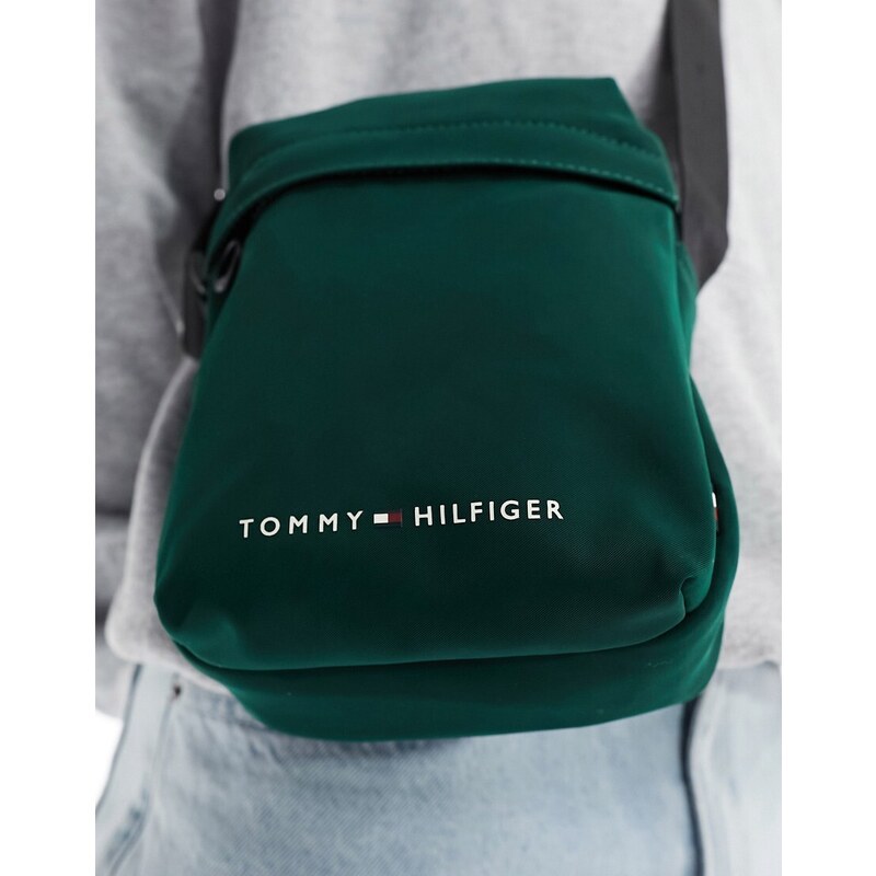 Tommy Hilfiger - Skyline - Borsa piccola stile reporter verde hunter