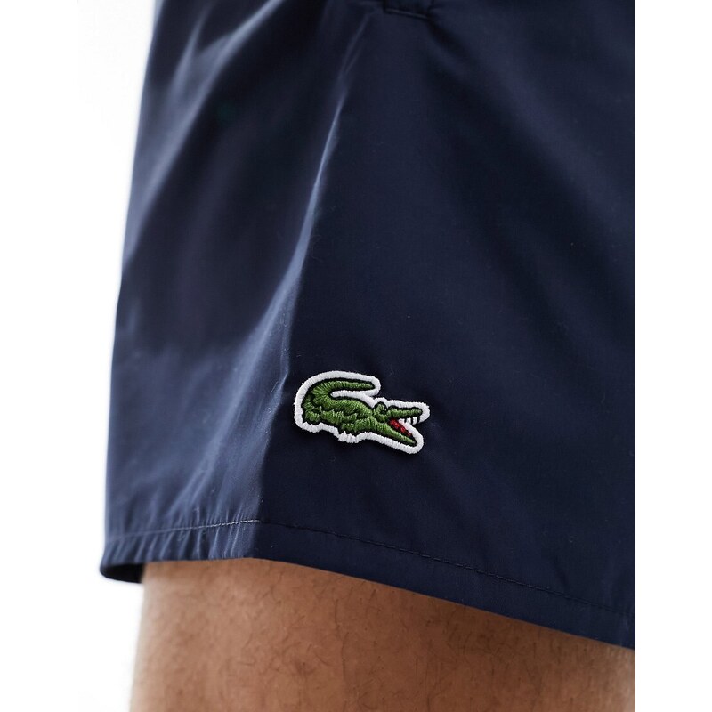 Lacoste - Pantaloncini da bagno blu navy con logo