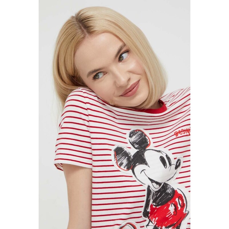 Desigual t-shirt x Disney donna colore rosso
